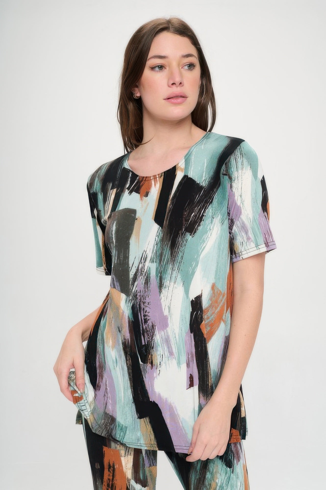Short Sleeve Top Capri Pants Set