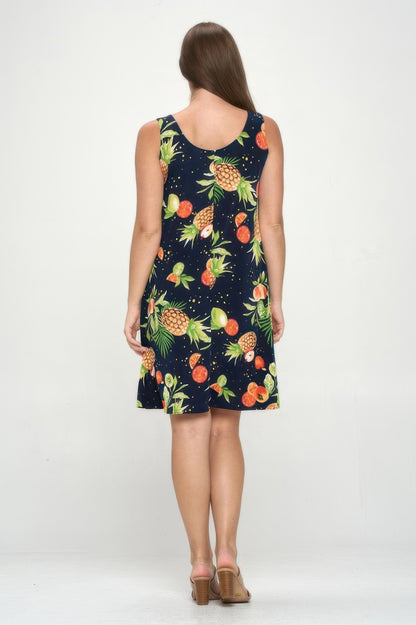 Plus Size Bns Print Missy Tank Dress