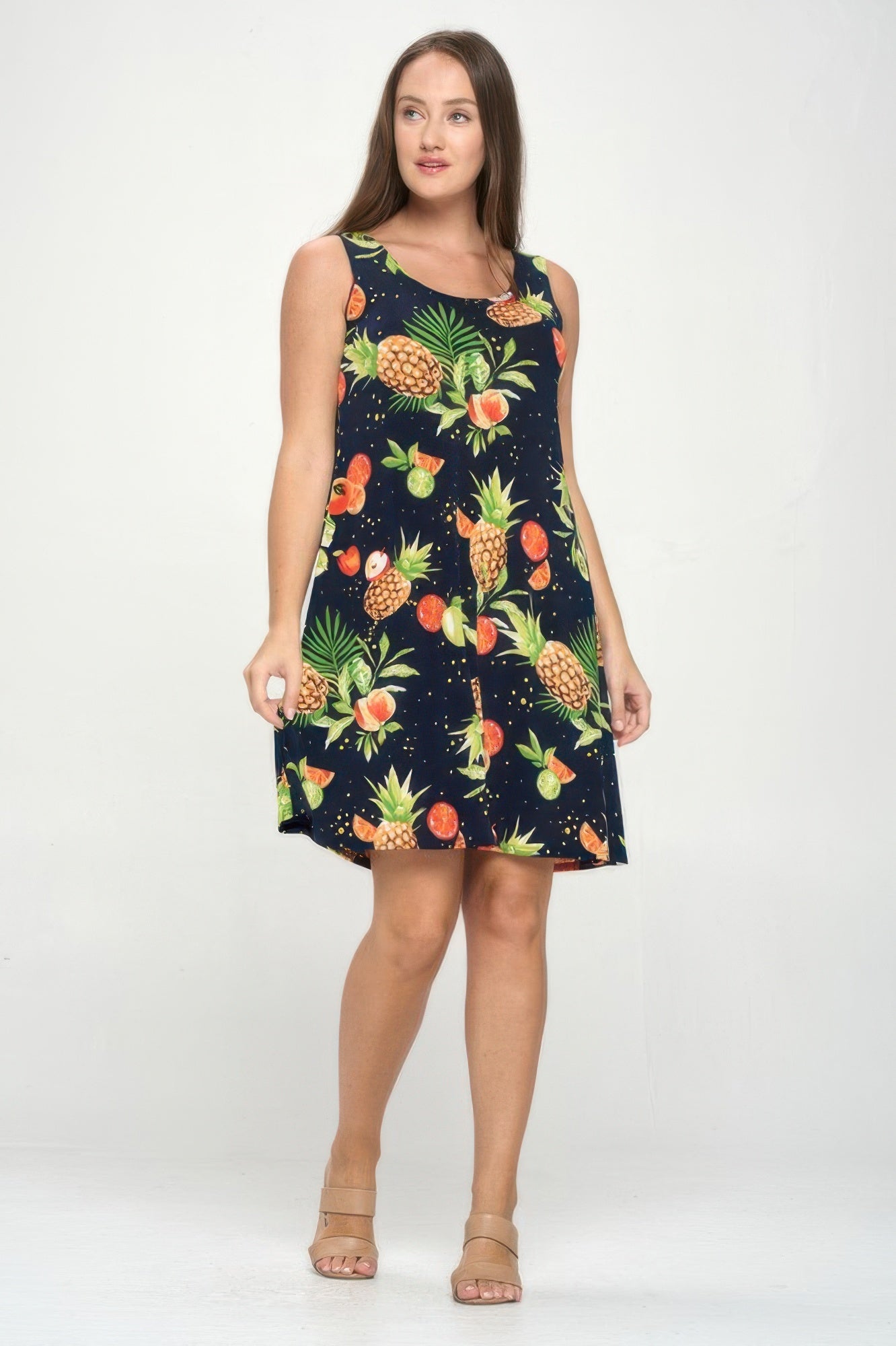 Plus Size Bns Print Missy Tank Dress