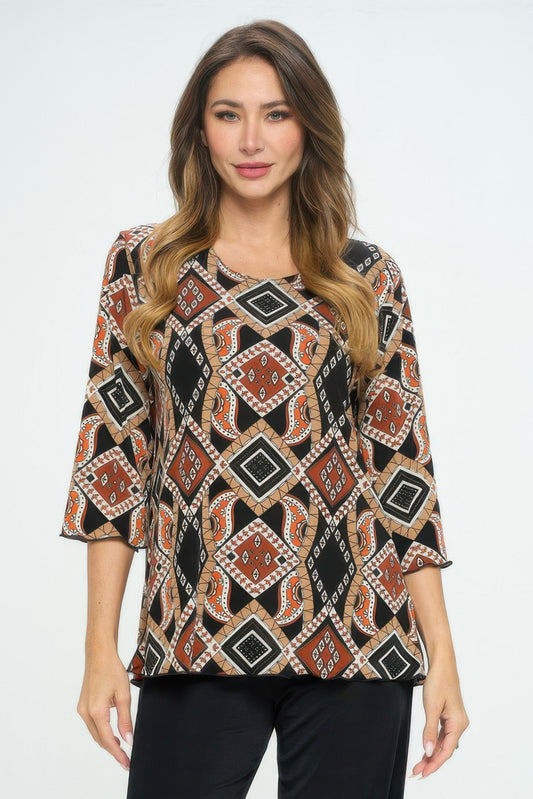 Bns Print Missy Top