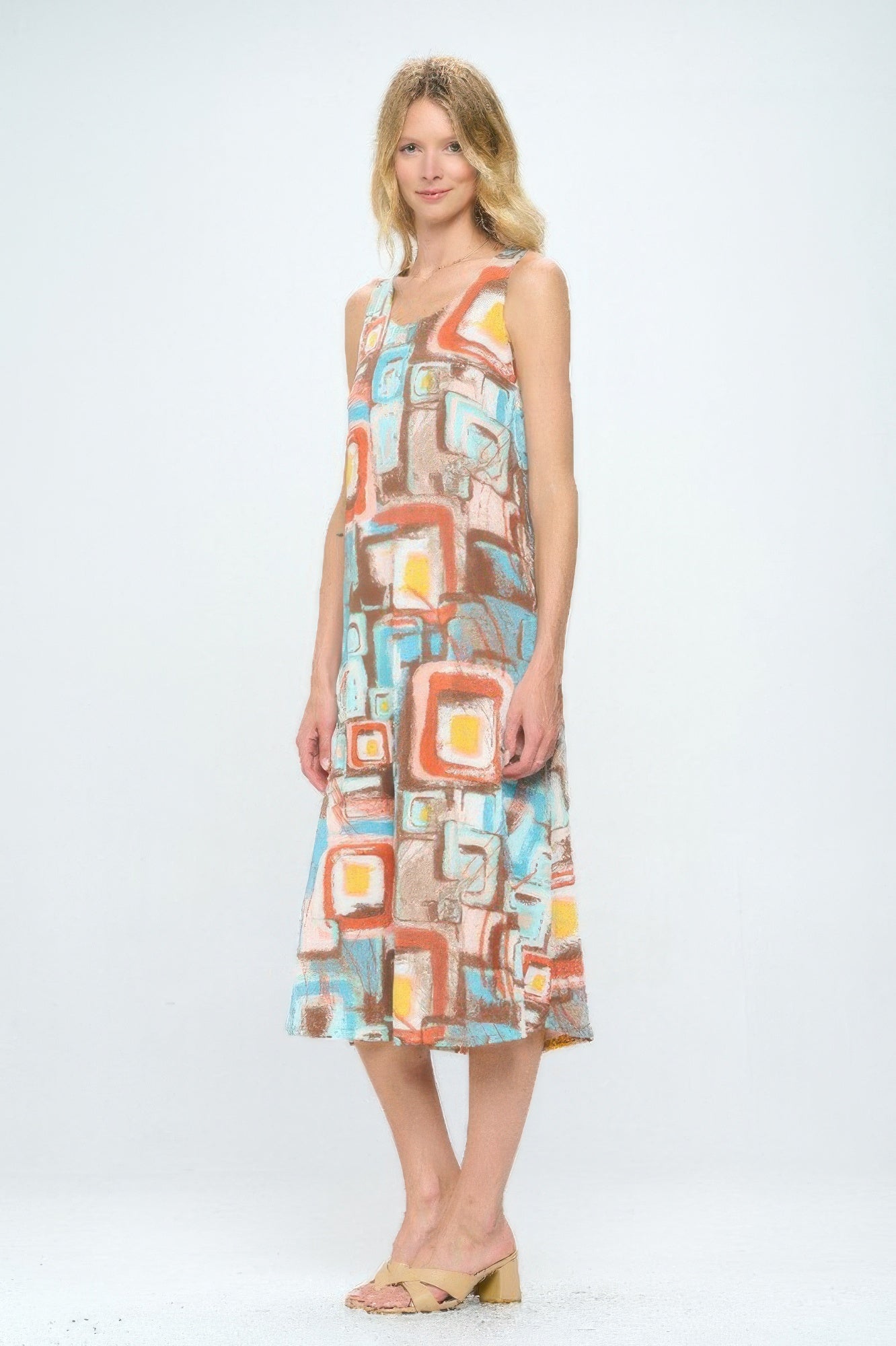 Short Sleeve And Soft Round-neckline Long Dress