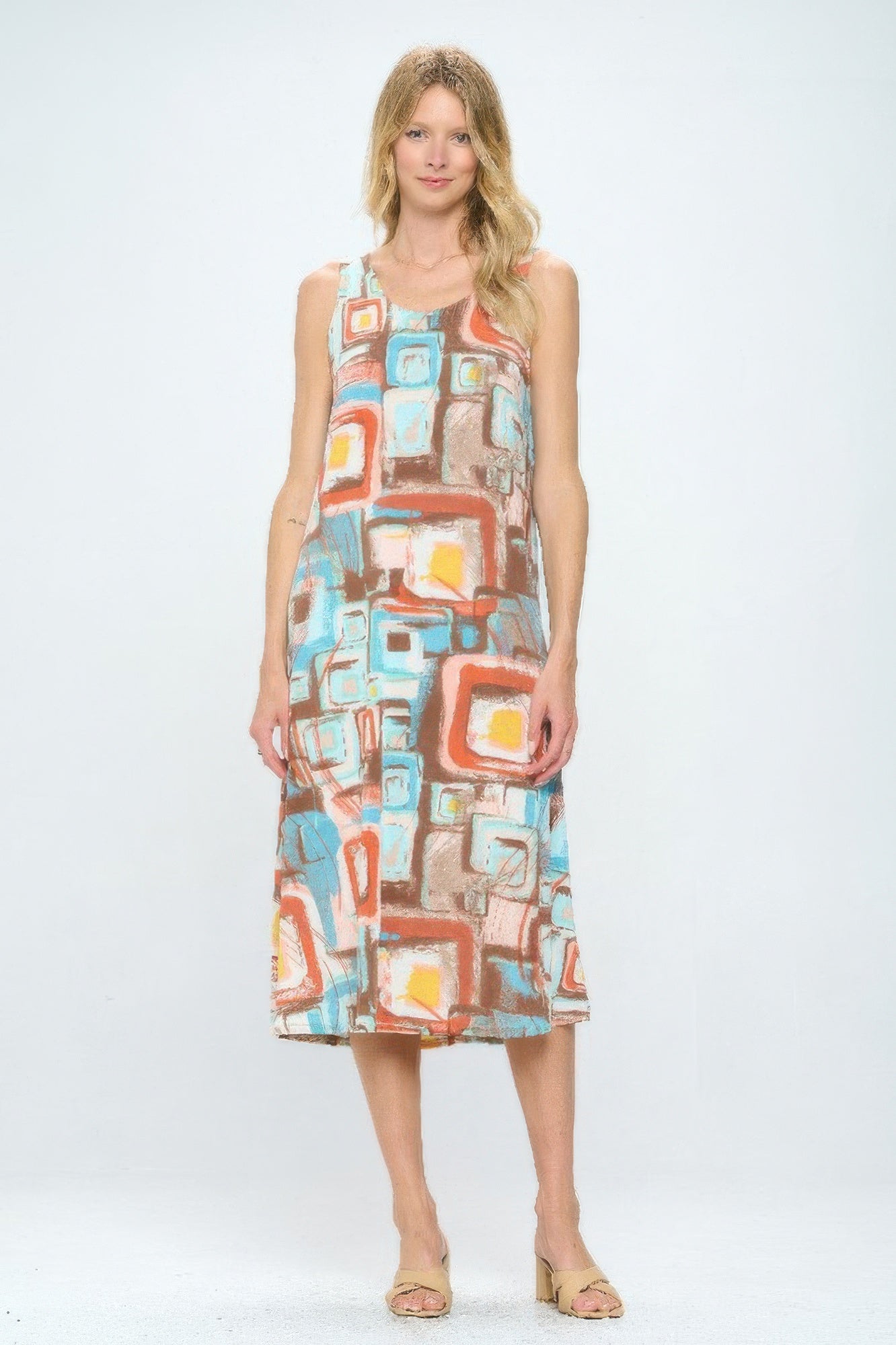 Short Sleeve And Soft Round-neckline Long Dress