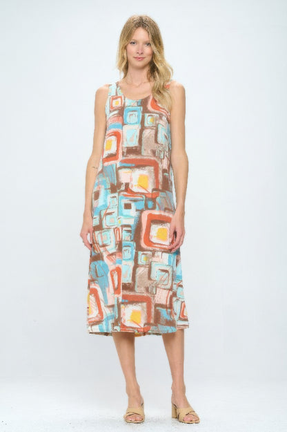 Short Sleeve And Soft Round-neckline Long Dress
