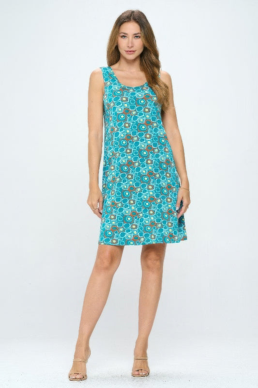 Plus Size Soft Round-neckline Short Dress