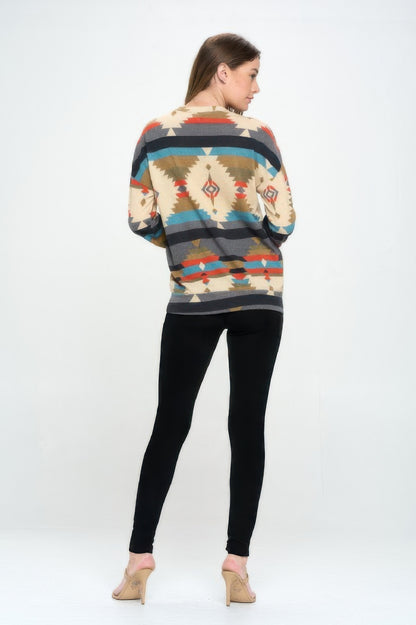 Mir Round Nk Long Sleeve W/ Pocket Top