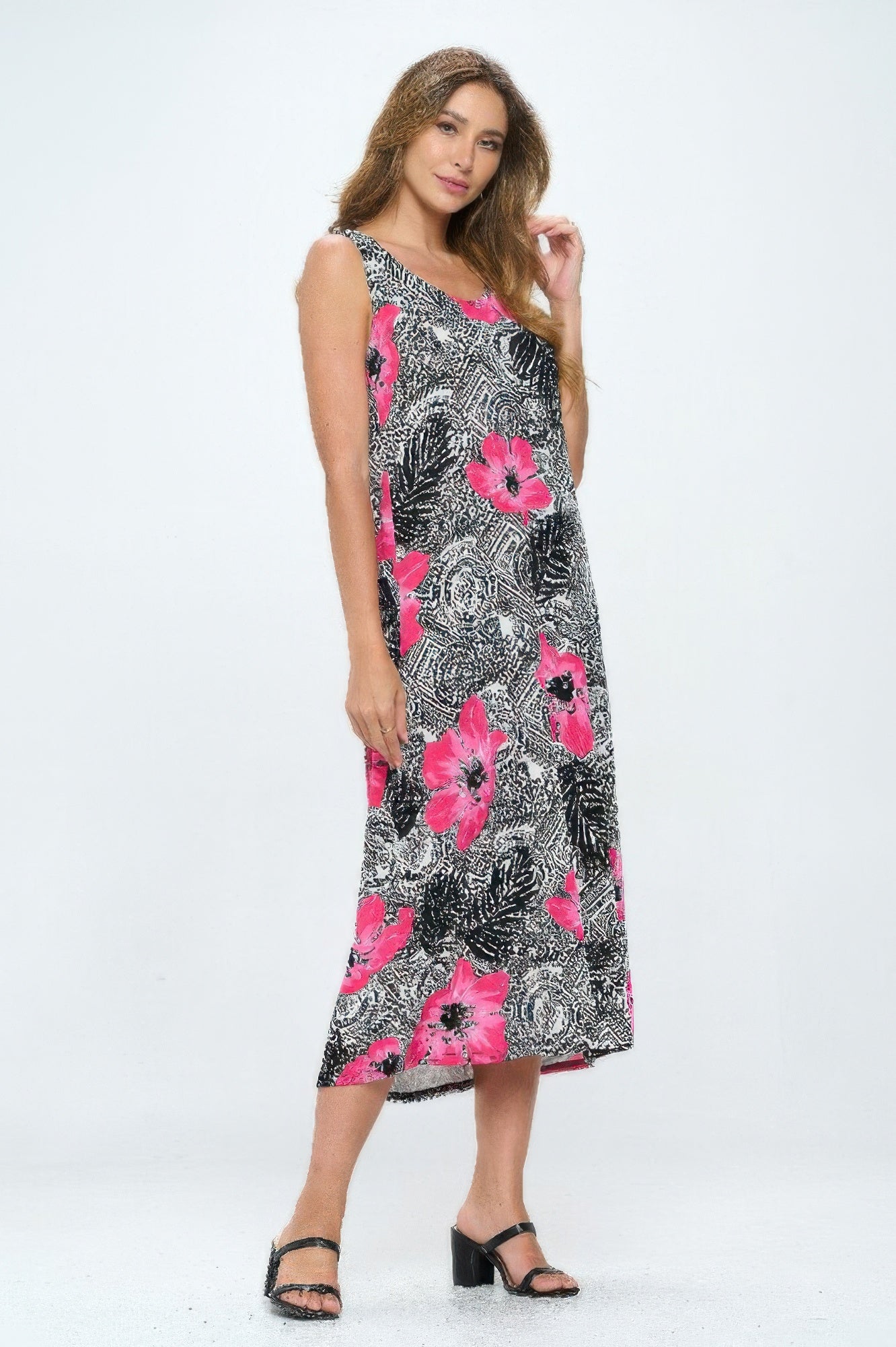 Bns Print Long Tank Dress