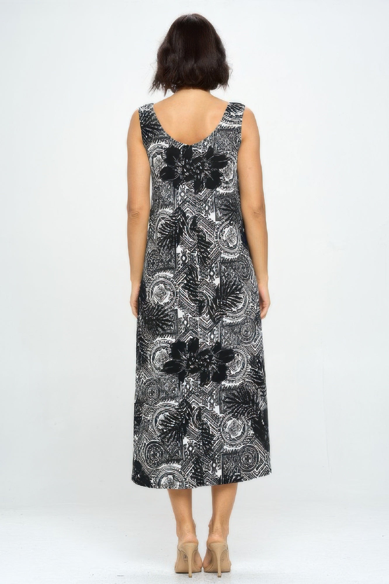 Bns Print Long Tank Dress