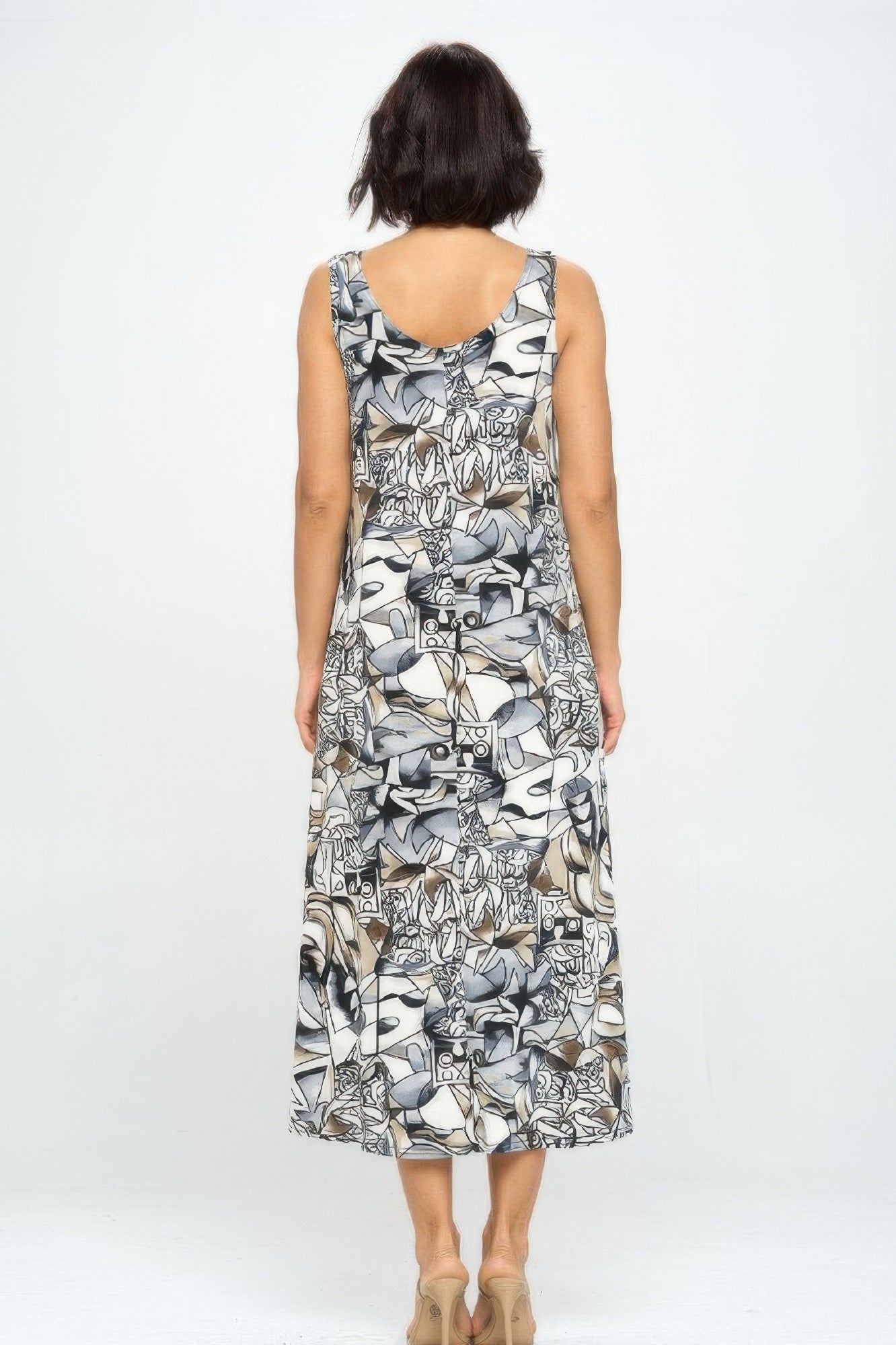 Bns Print Long Tank Dress