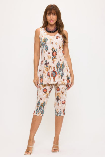 Bns Tank Capri Pants Set