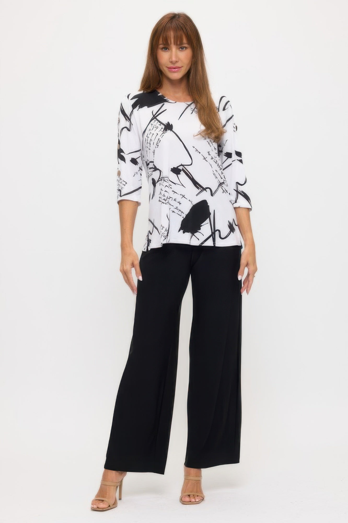 Hit Side Button Sleeve Top
