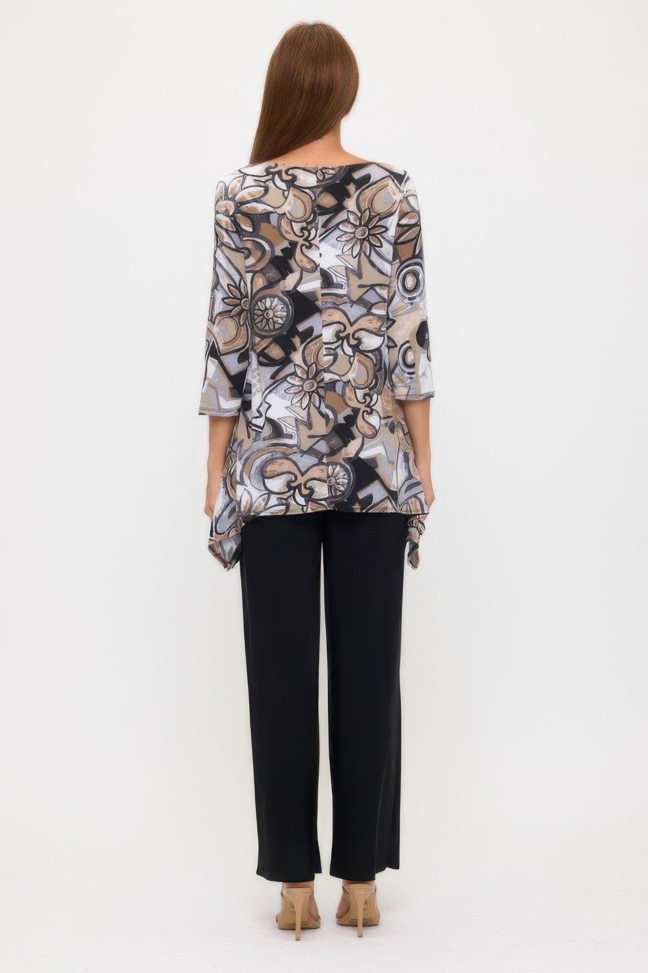 Plus Size Boat Neckline Tunic
