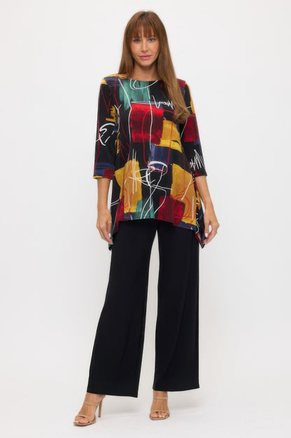 Plus Size Boat Neckline Tunic