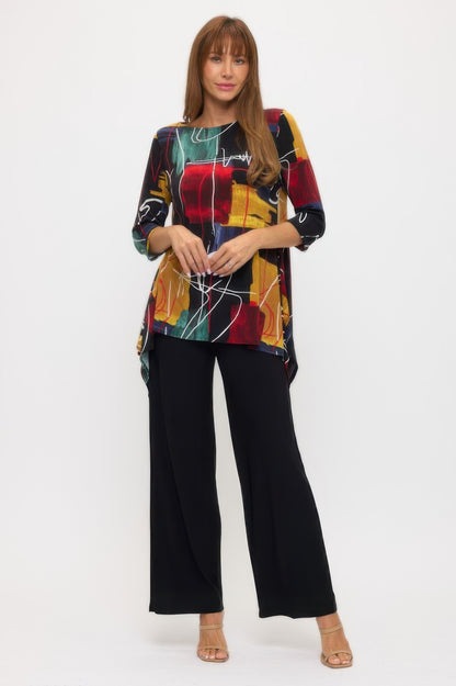 Plus Size Boat Neckline Tunic