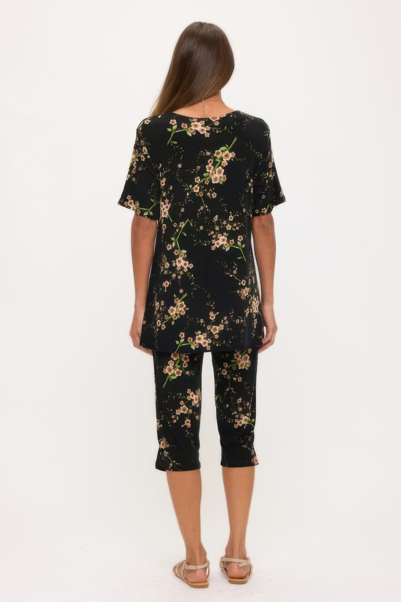 Plus Size Bns Capri Pants Set