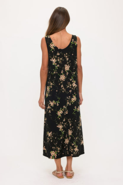 Print Bns Tank Long Dress