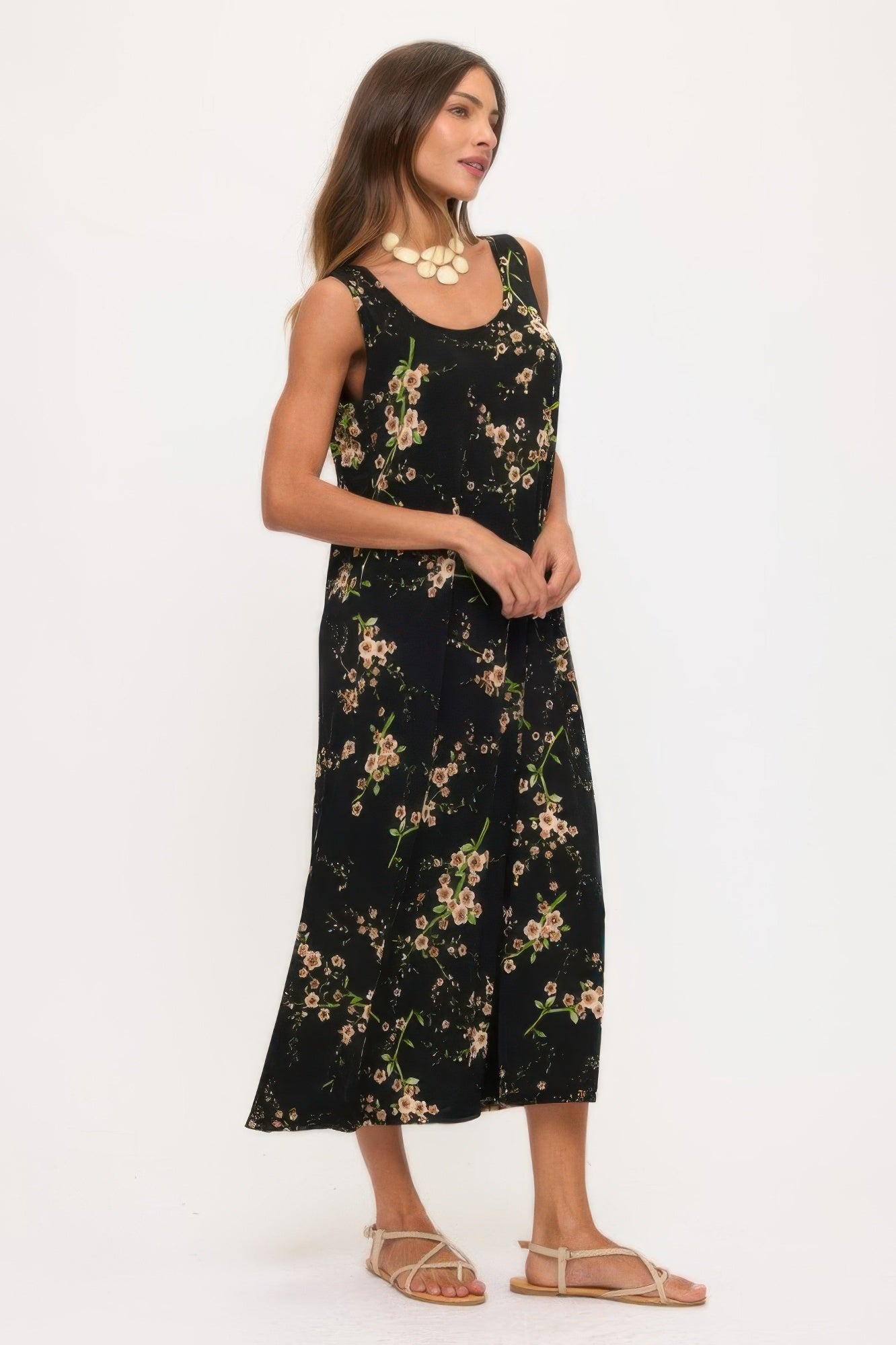 Print Bns Tank Long Dress