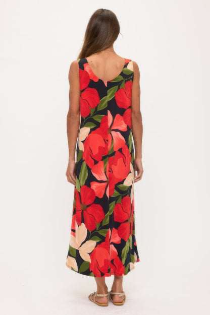 Print Bns Tank Long Dress