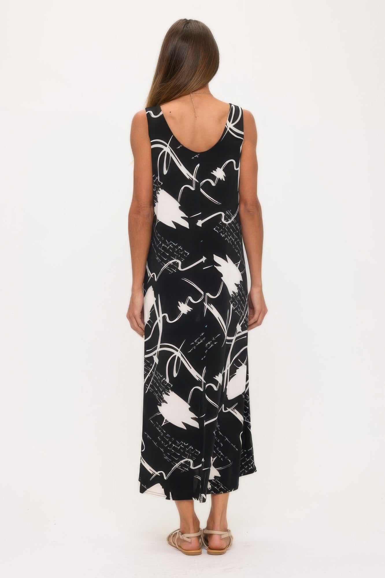 Print Bns Tank Long Dress
