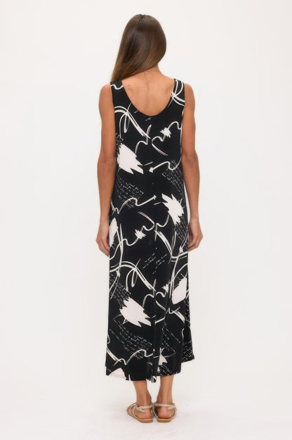 Print Bns Tank Long Dress