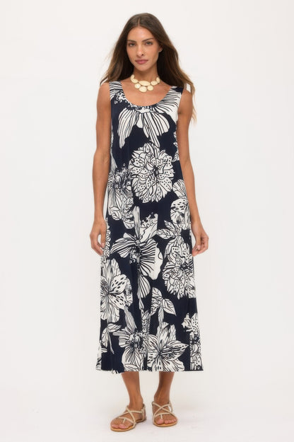 Print Bns Tank Long Dress