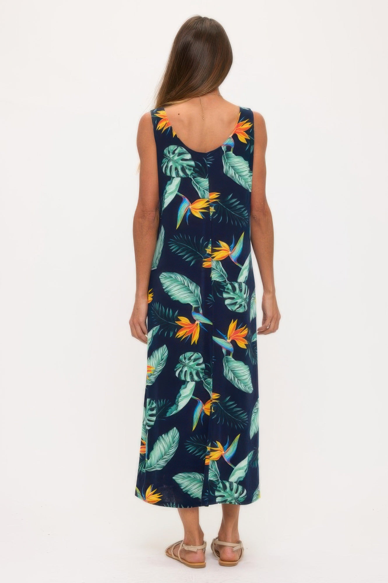 Print Bns Tank Long Dress