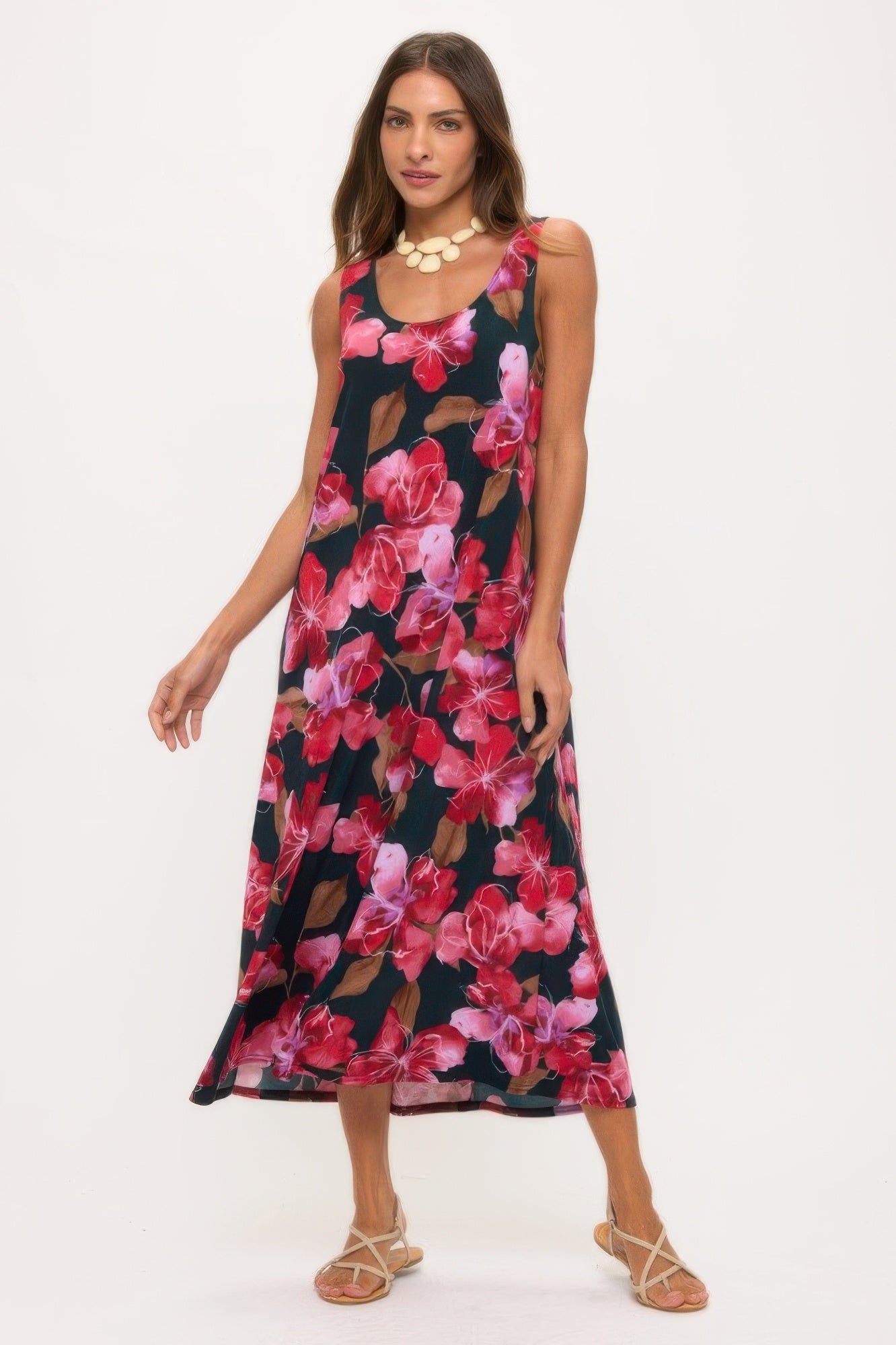 Print Bns Tank Long Dress