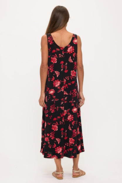 Print Bns Tank Long Dress