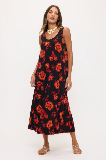 Print Bns Tank Long Dress