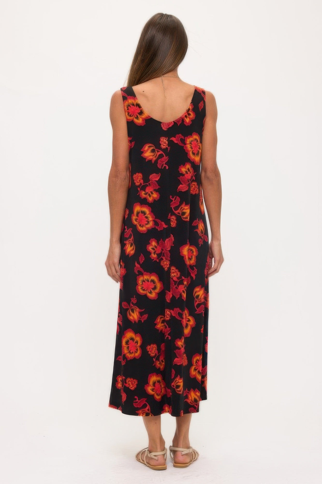 Print Bns Tank Long Dress