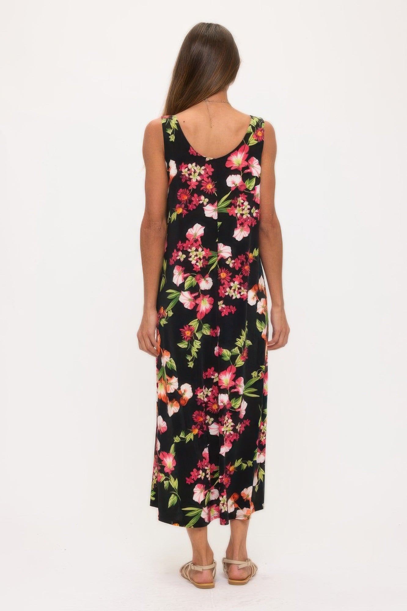 Print Bns Tank Long Dress