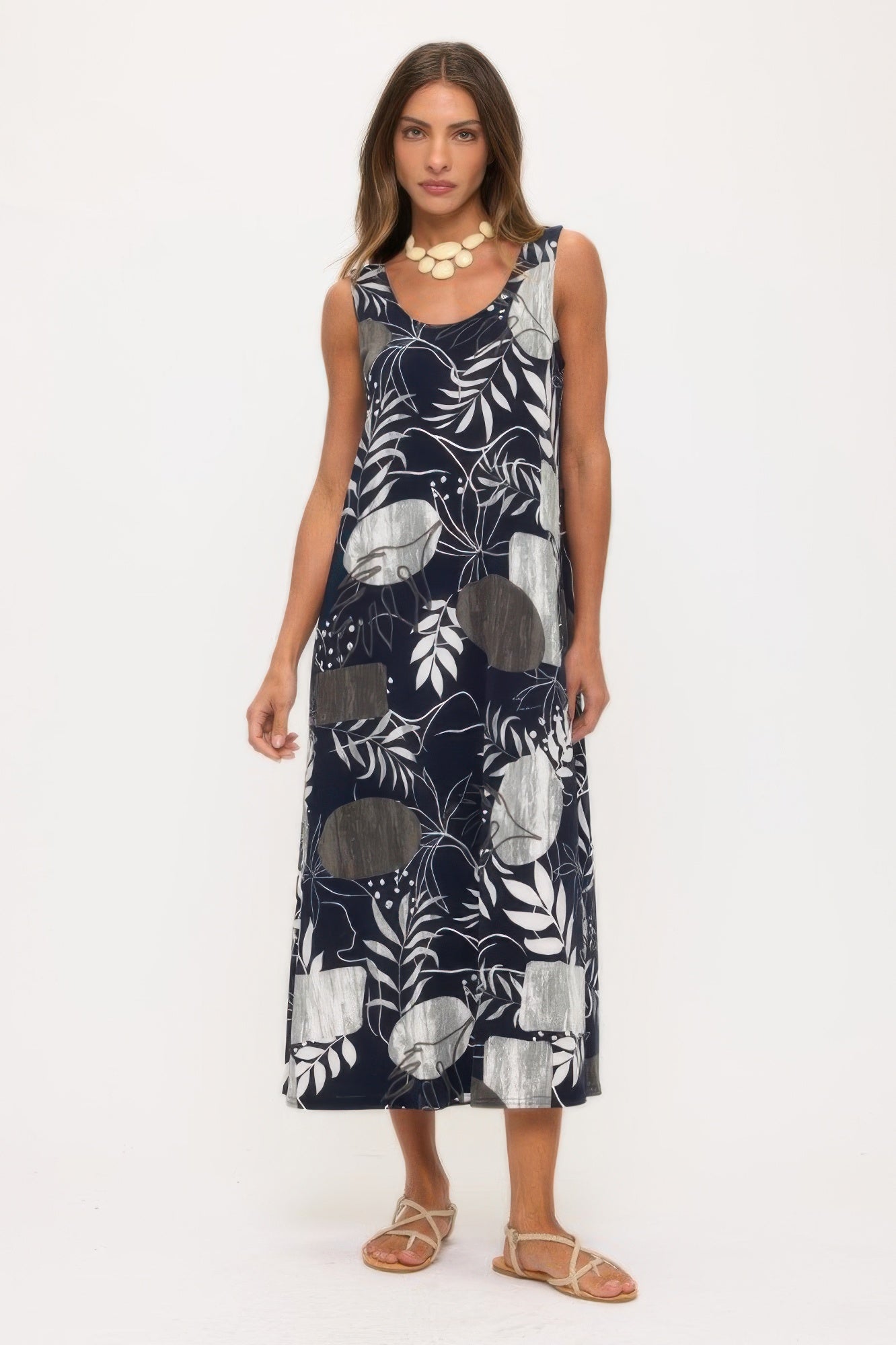 Print Bns Tank Long Dress