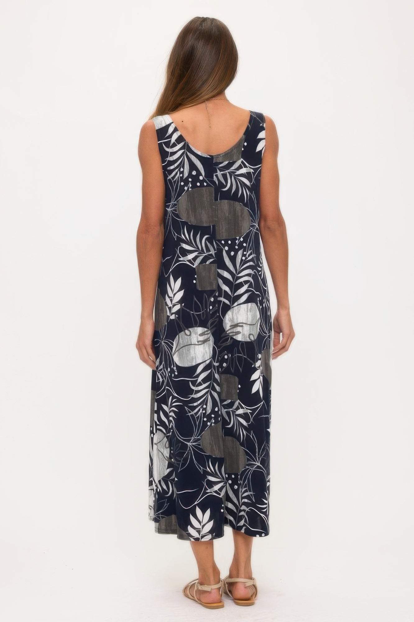 Print Bns Tank Long Dress