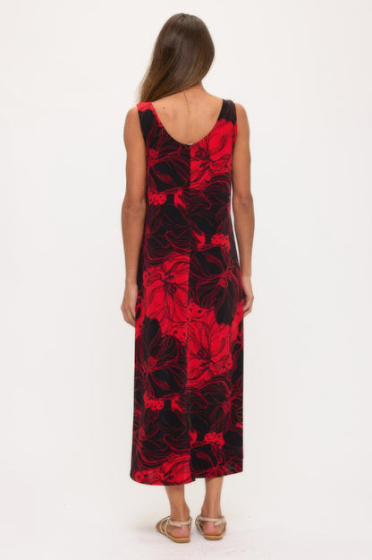 Print Bns Tank Long Dress