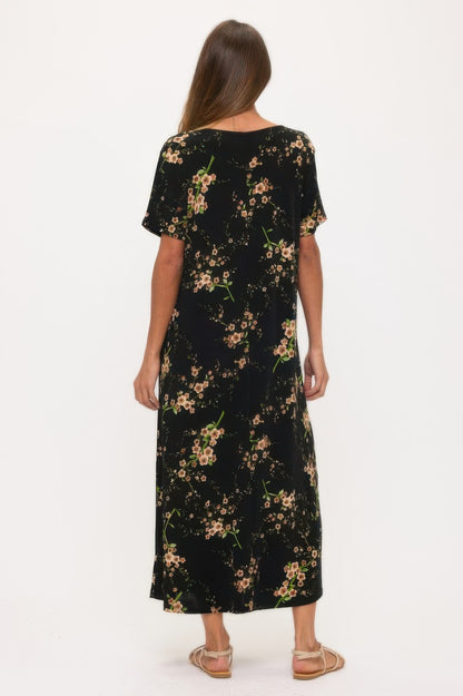 Print Bns Long Dress