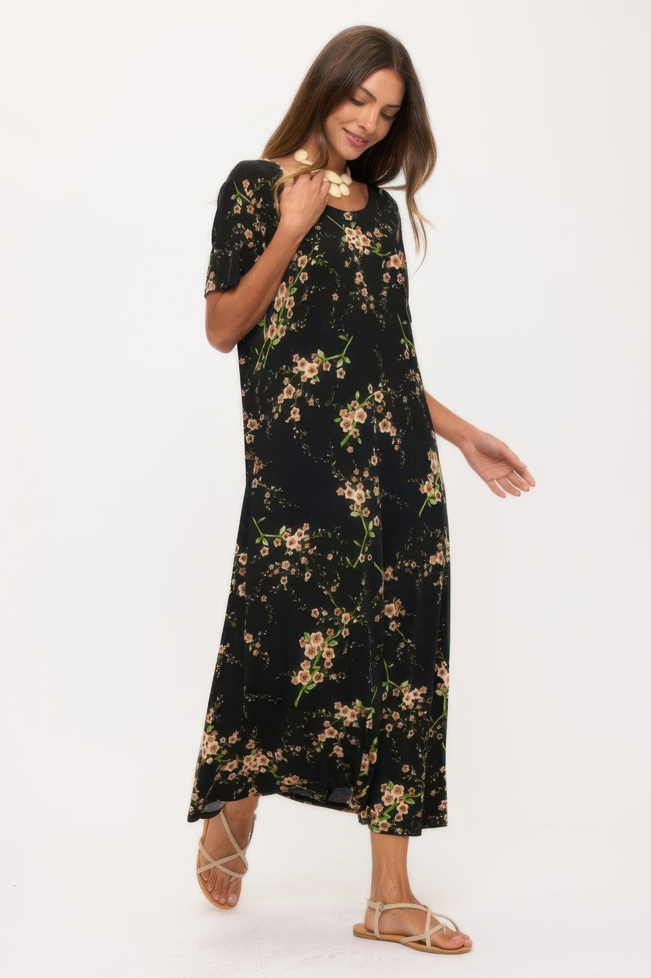 Print Bns Long Dress