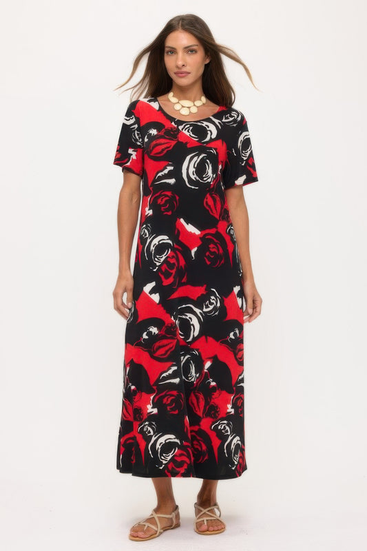 Print Bns Long Dress