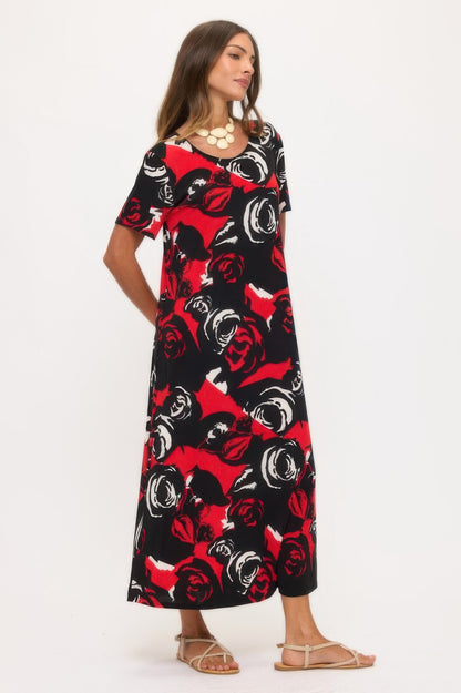 Print Bns Long Dress