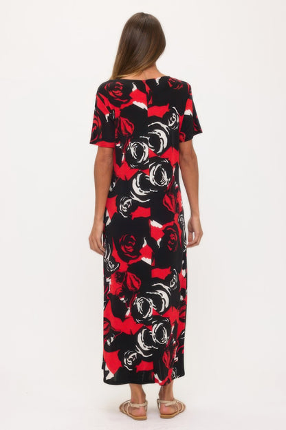 Print Bns Long Dress