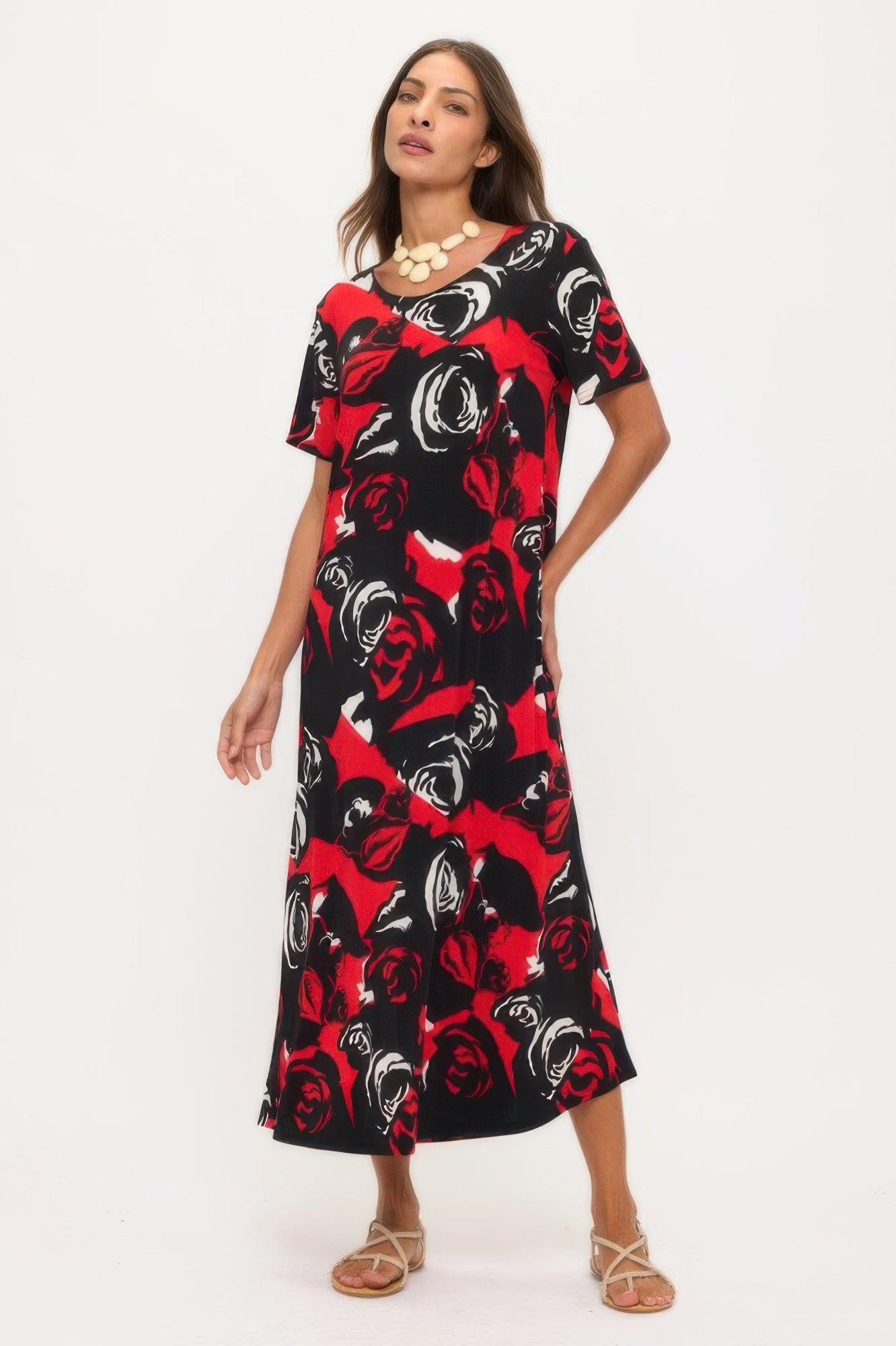 Print Bns Long Dress