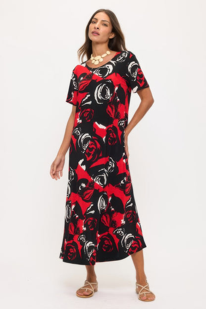 Print Bns Long Dress