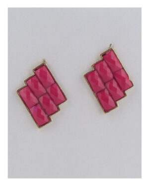 Faux Stone Earrings – 1.5″ Statement Accent