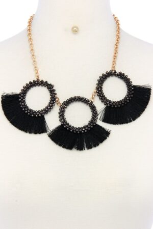 Chunky Necklace & Earring Set with Lobster Clasp