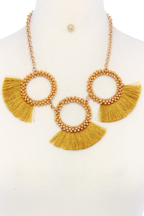Chunky Necklace & Earring Set with Lobster Clasp