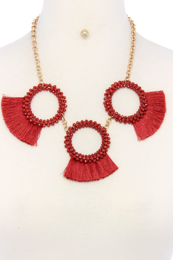 Chunky Necklace & Earring Set with Lobster Clasp