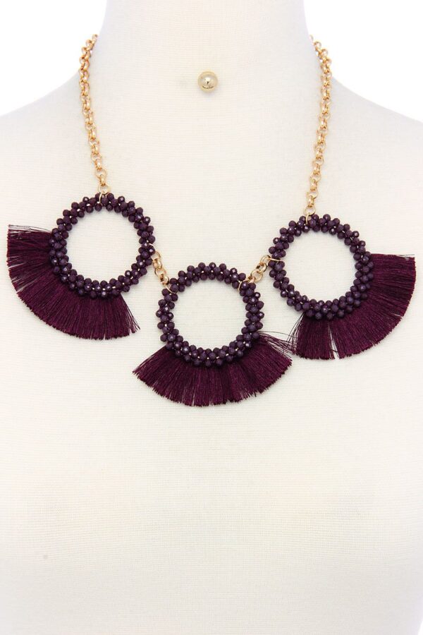 Chunky Necklace & Earring Set with Lobster Clasp
