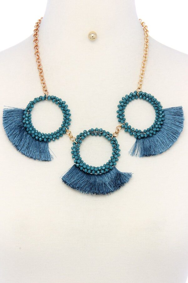 Chunky Necklace & Earring Set with Lobster Clasp