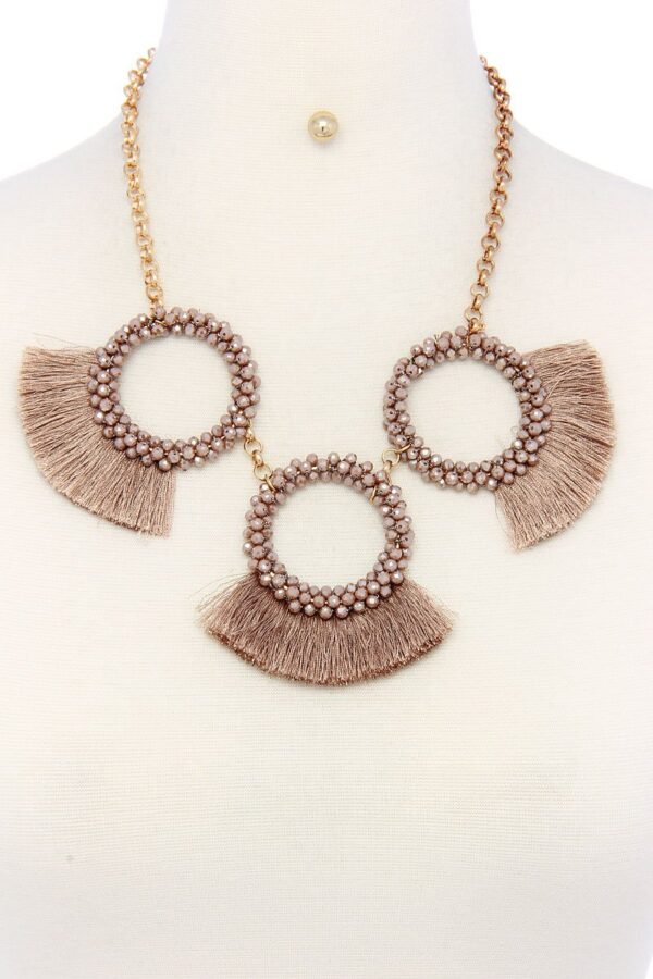 Chunky Necklace & Earring Set with Lobster Clasp