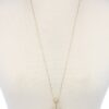 Double Horn Natural Stone Pendant Necklace – 30″