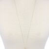 Tassel Pendant Necklace – Adjustable Tassel, Blue and Fuchsia