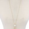 Teardrop Tassel Pendant Necklace – 30″ Adjustable